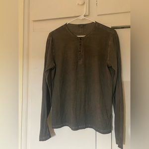 John Varvatos Longsleeve henley cold dye crinkle size S Small new $298